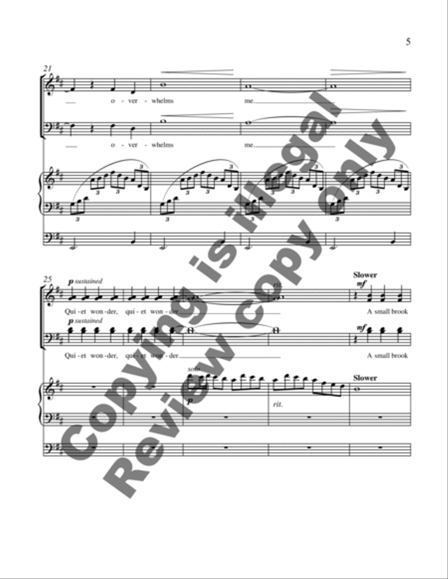Quiet Wonder 4-Part scores gallery preview page 10