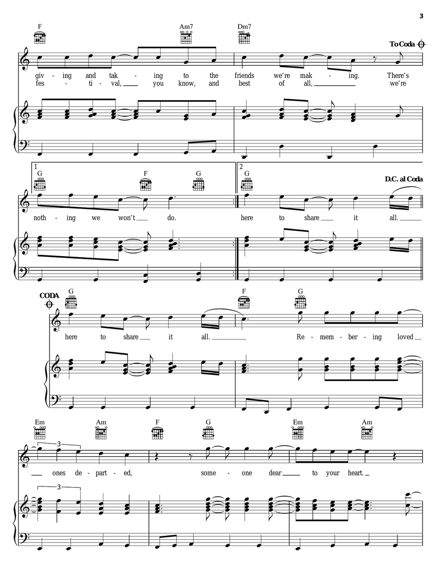 Welcome Piano, Vocal, Guitar scores gallery preview page 3
