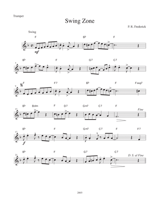 Swing Zone (Trumpet solo)