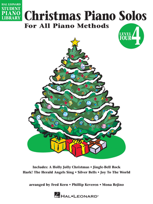 Book cover for Christmas Piano Solos – Level 4