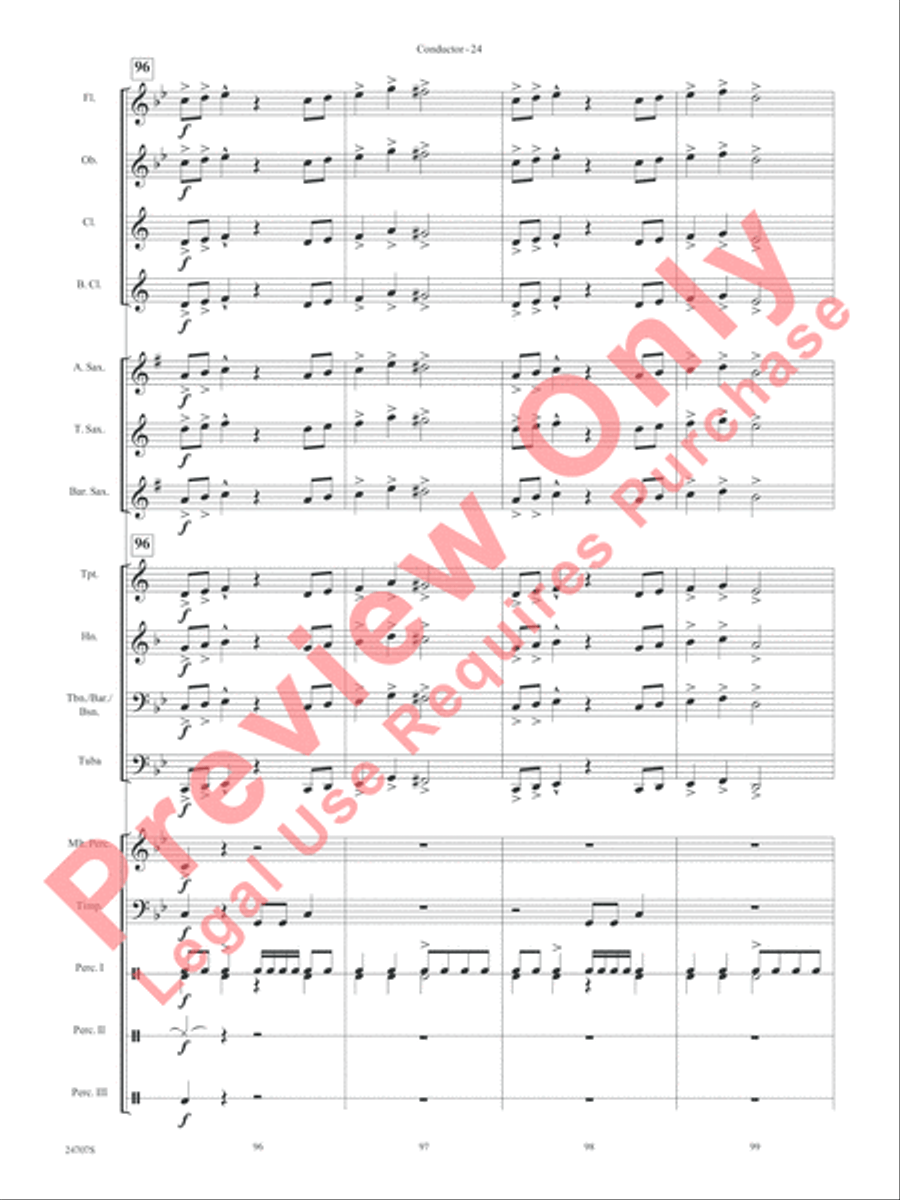 Hooroosh! Concert Band scores gallery preview page 26