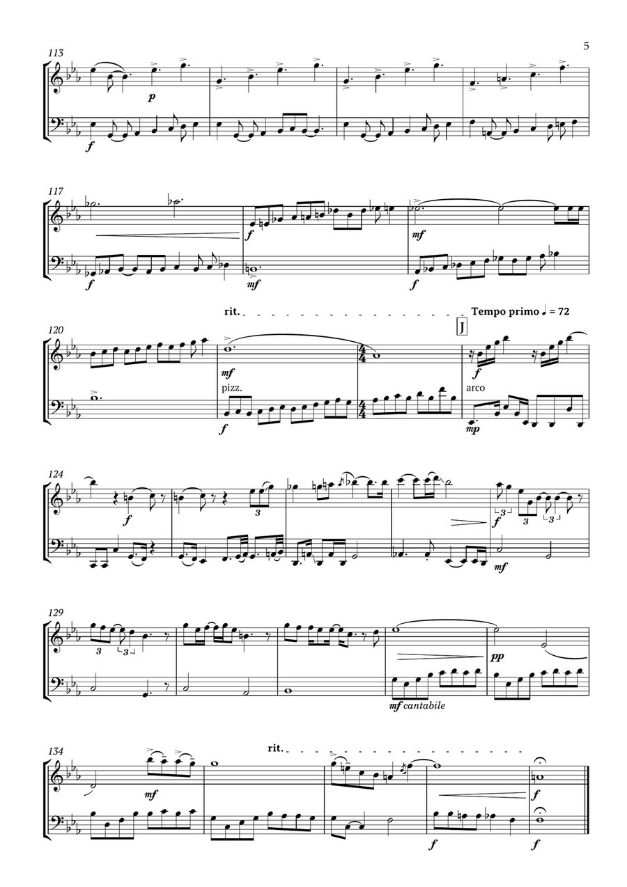 Bohemian Rhapsody String Duet scores gallery preview page 6
