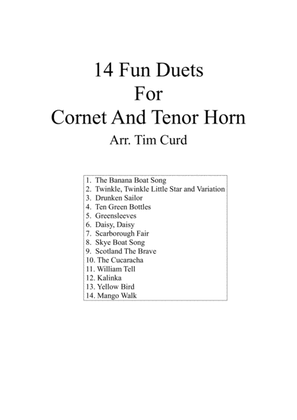 Book cover for 14 Fun Duets For Cornet And Tenor Horn