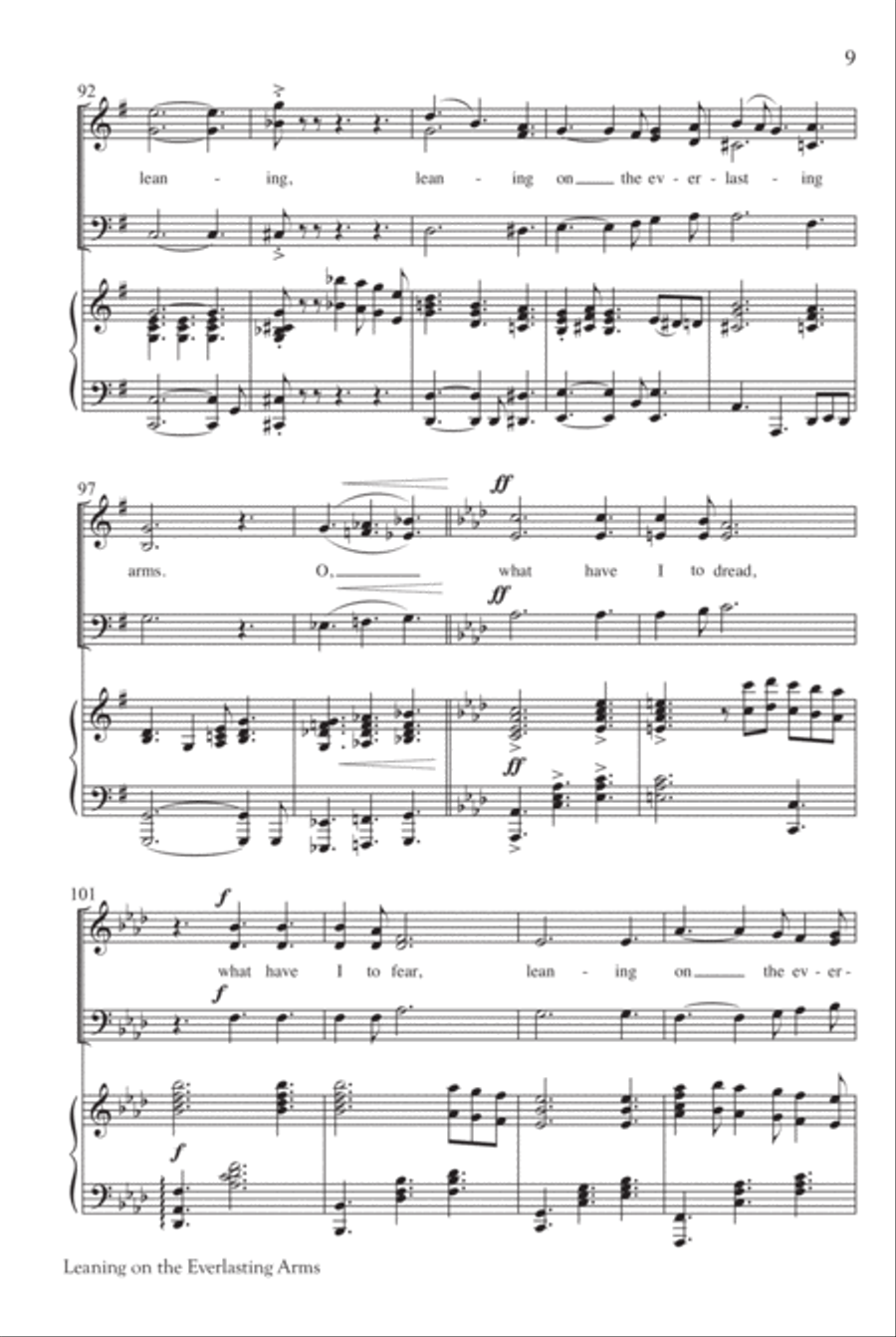 Leaning on the Everlasting Arms 3-Part scores gallery preview page 10