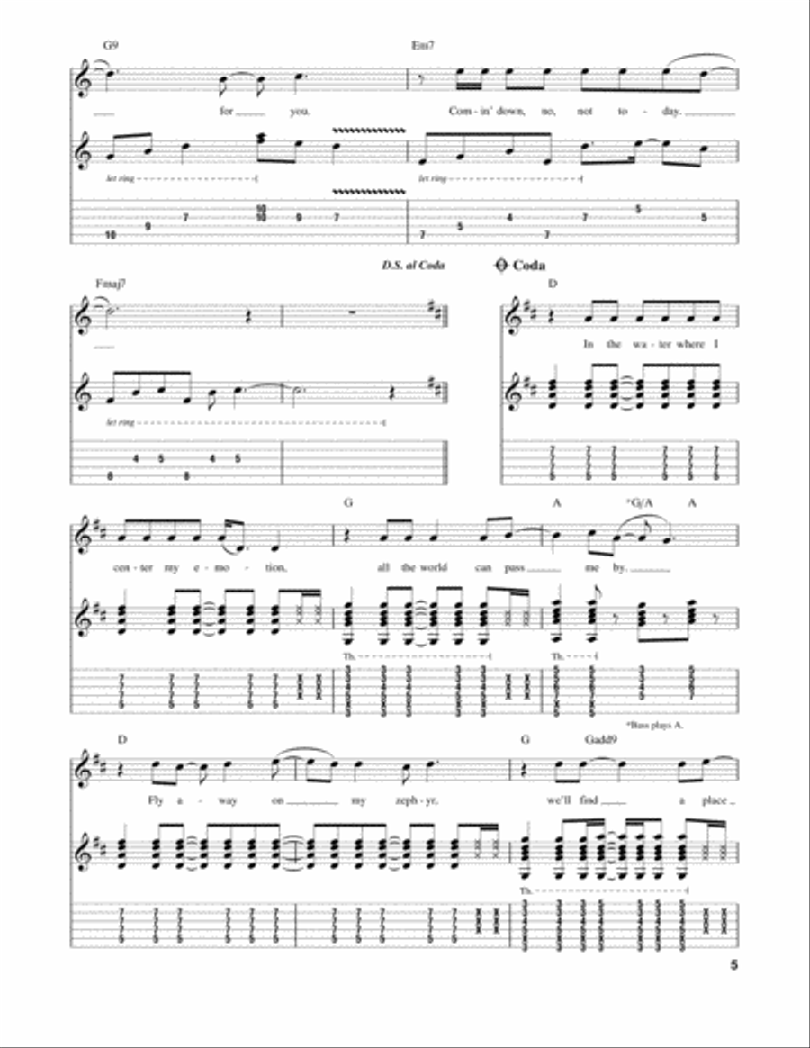 The Zephyr Song Electric Guitar scores gallery preview page 5