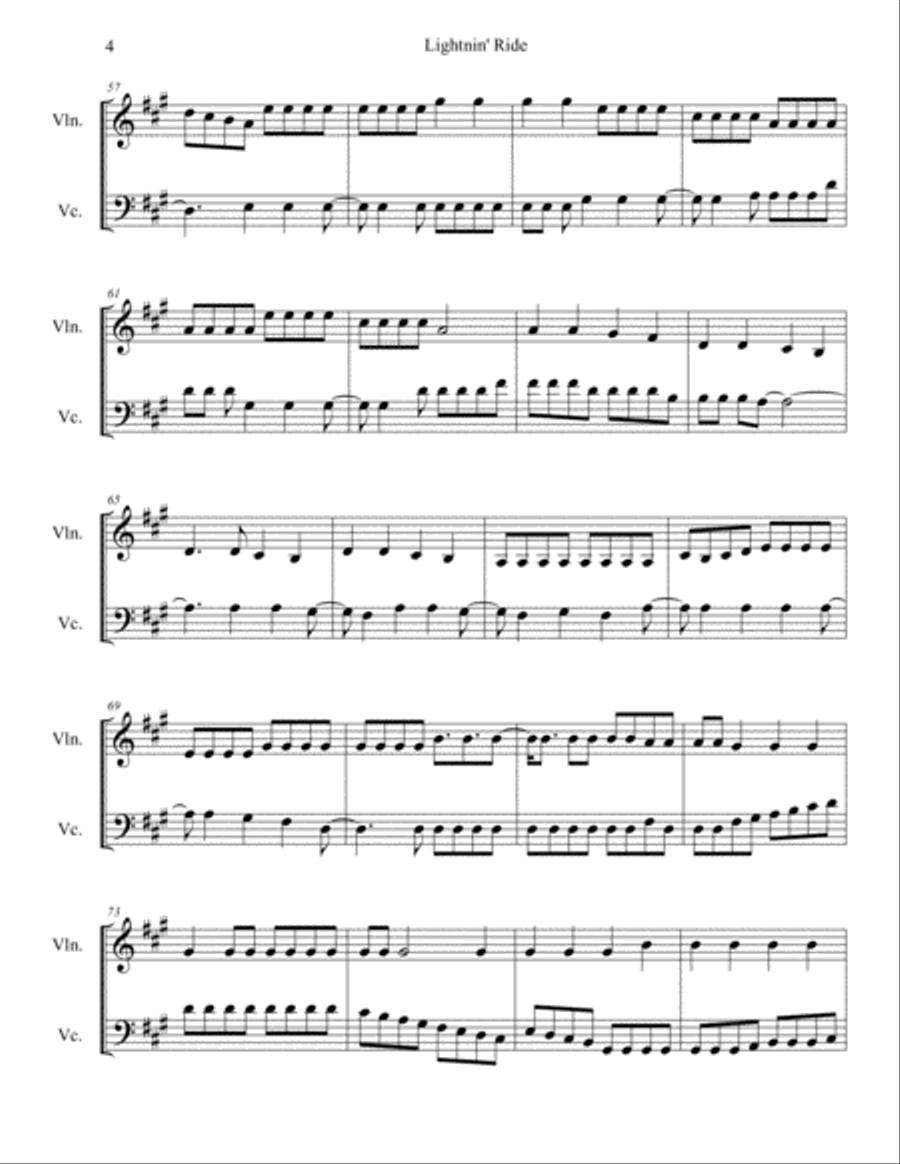 Lightnin' Ride Lightnin' Ride Small Ensemble scores gallery preview page 4