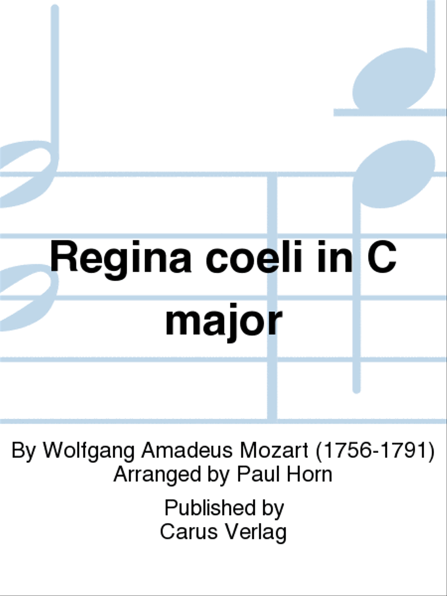 Regina coeli in C major 4-Part scores gallery preview page 1