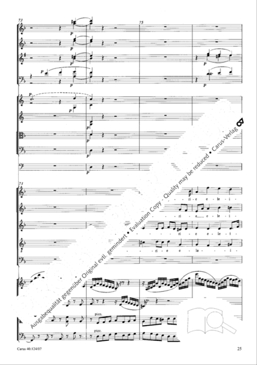 Kyrie in d + Herr Gott, dich loben wir Orchestra scores gallery preview page 26