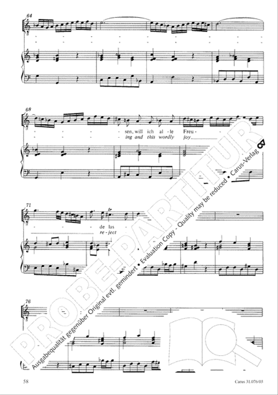 The heavens are telling the Father's glory (Die Himmel erzahlen die Ehre Gottes) 4-Part scores gallery preview page 59