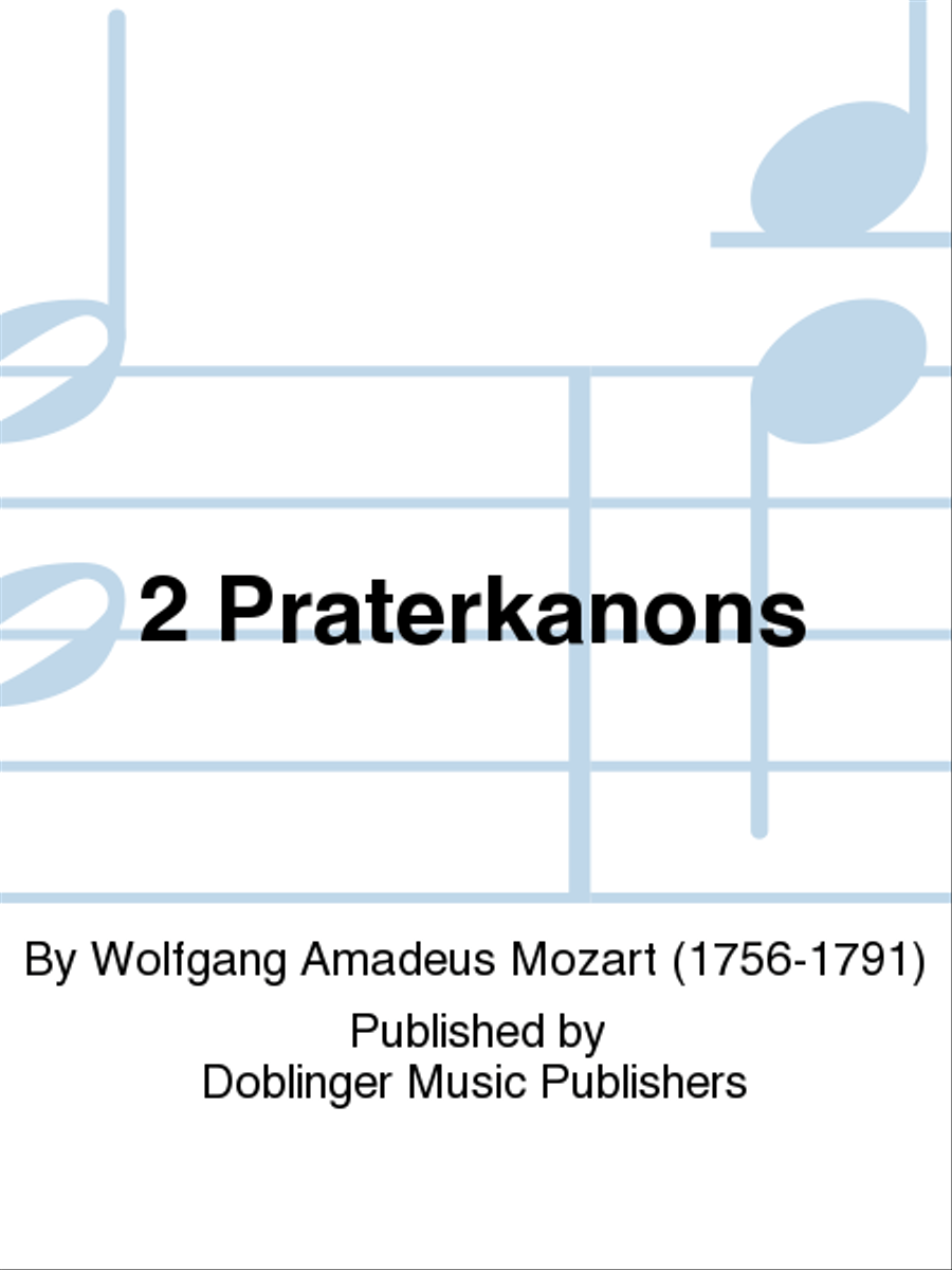 2 Praterkanons Choir scores gallery preview page 1