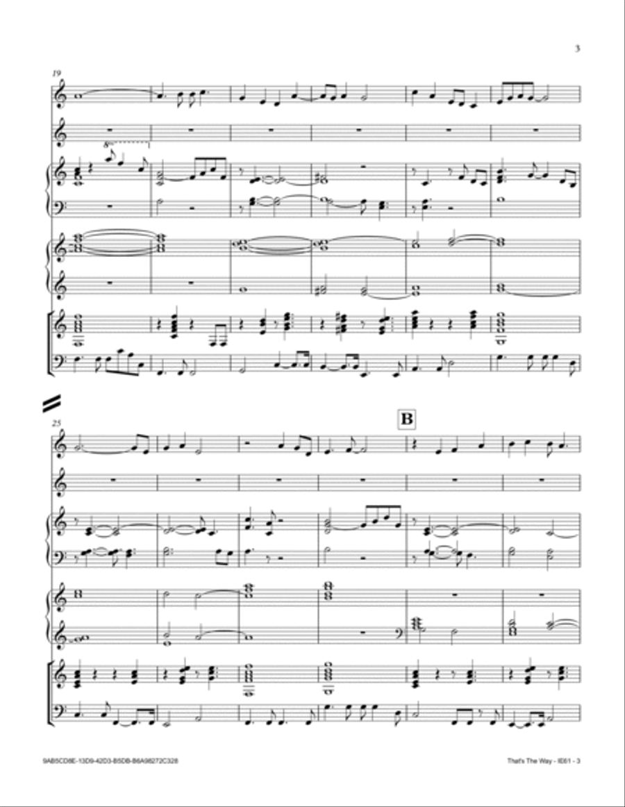 That's The Way Small Ensemble scores gallery preview page 3