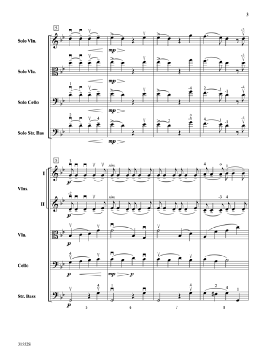 Nina (score only) String Orchestra scores gallery preview page 3