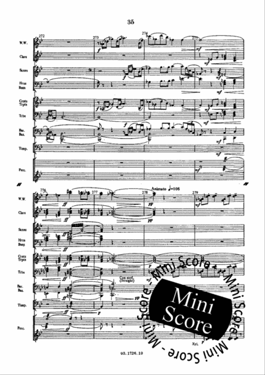 A New Dress for the Emperor Concert Band scores gallery preview page 44