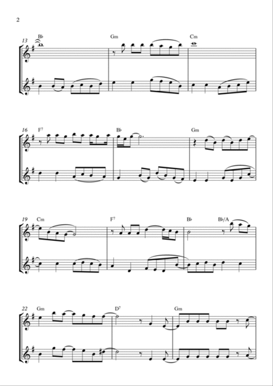 Flowers Flowers Woodwind Duet scores gallery preview page 2