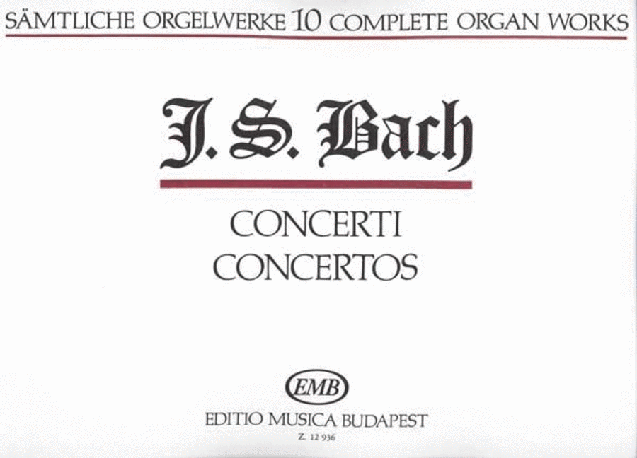 Sämtliche Orgelwerke X Concerti Organ scores gallery preview page 1