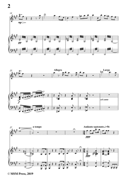 Verdi-Il lacerate spirito(A te l'estremo addio), for Flute and Piano image number null