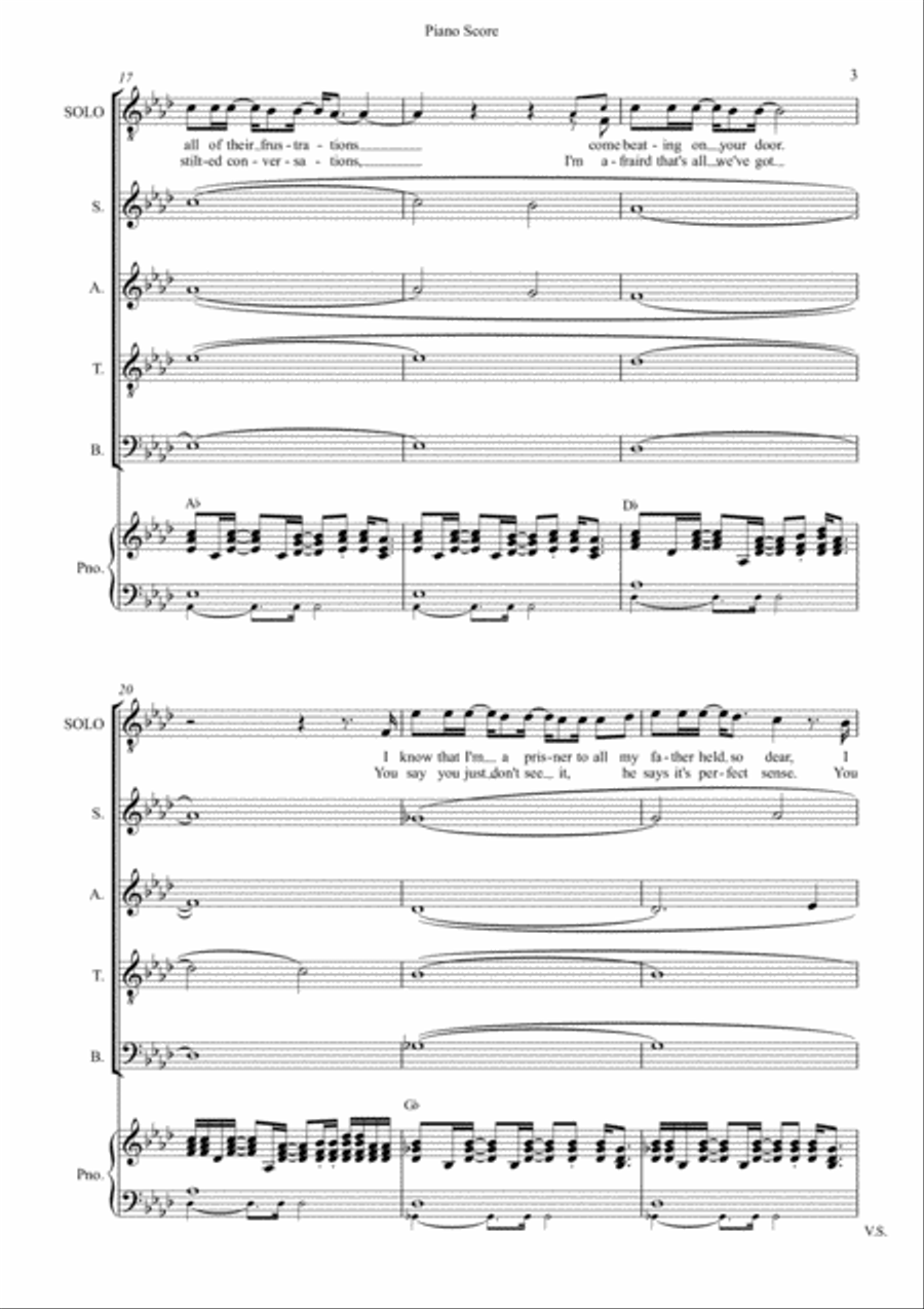 The Living Years The Living Years 4-Part scores gallery preview page 3
