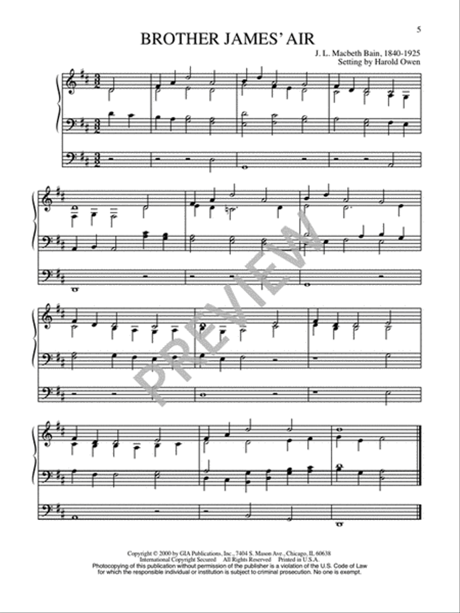 Twenty-Five Organ Harmonizations - Volume 1 Organ scores gallery preview page 7