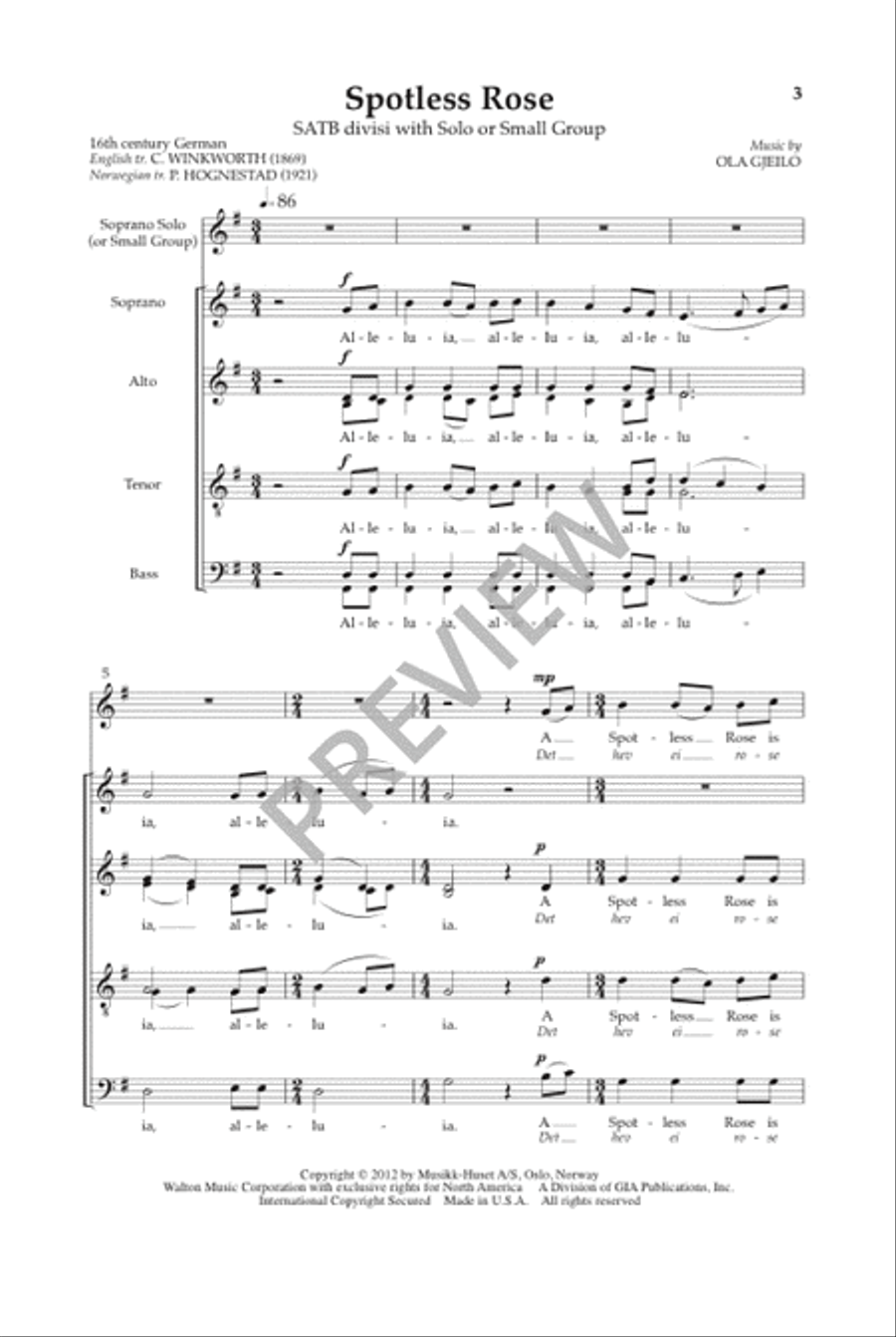 Spotless Rose Divisi scores gallery preview page 4