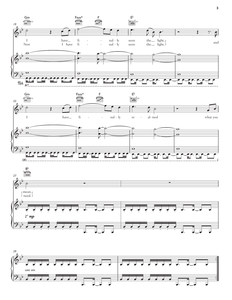 Madness Piano, Vocal, Guitar scores gallery preview page 3