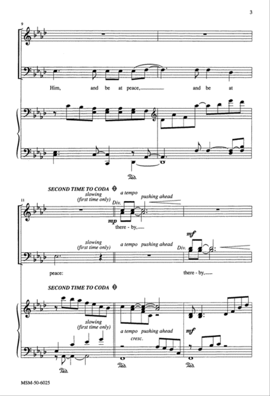 Acquaint Now Thyself with Him 4-Part scores gallery preview page 4