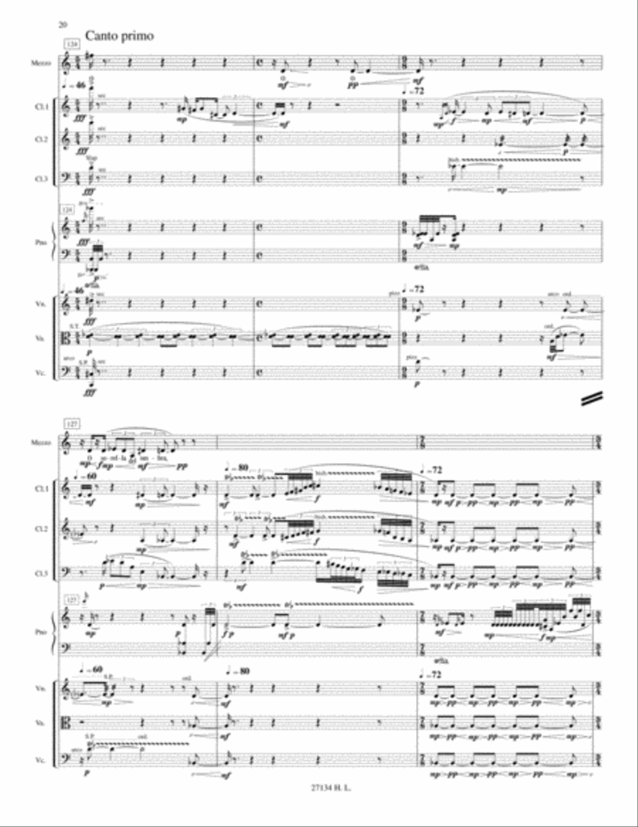 La morte meditata Mezzo-Soprano Voice scores gallery preview page 2