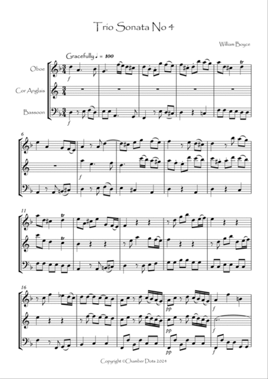 Trio Sonata No.4 Trio Sonata No.4 Woodwind Trio scores gallery preview page 2