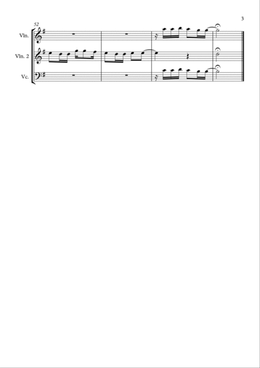 Aquarela-toquinho String Trio scores gallery preview page 3