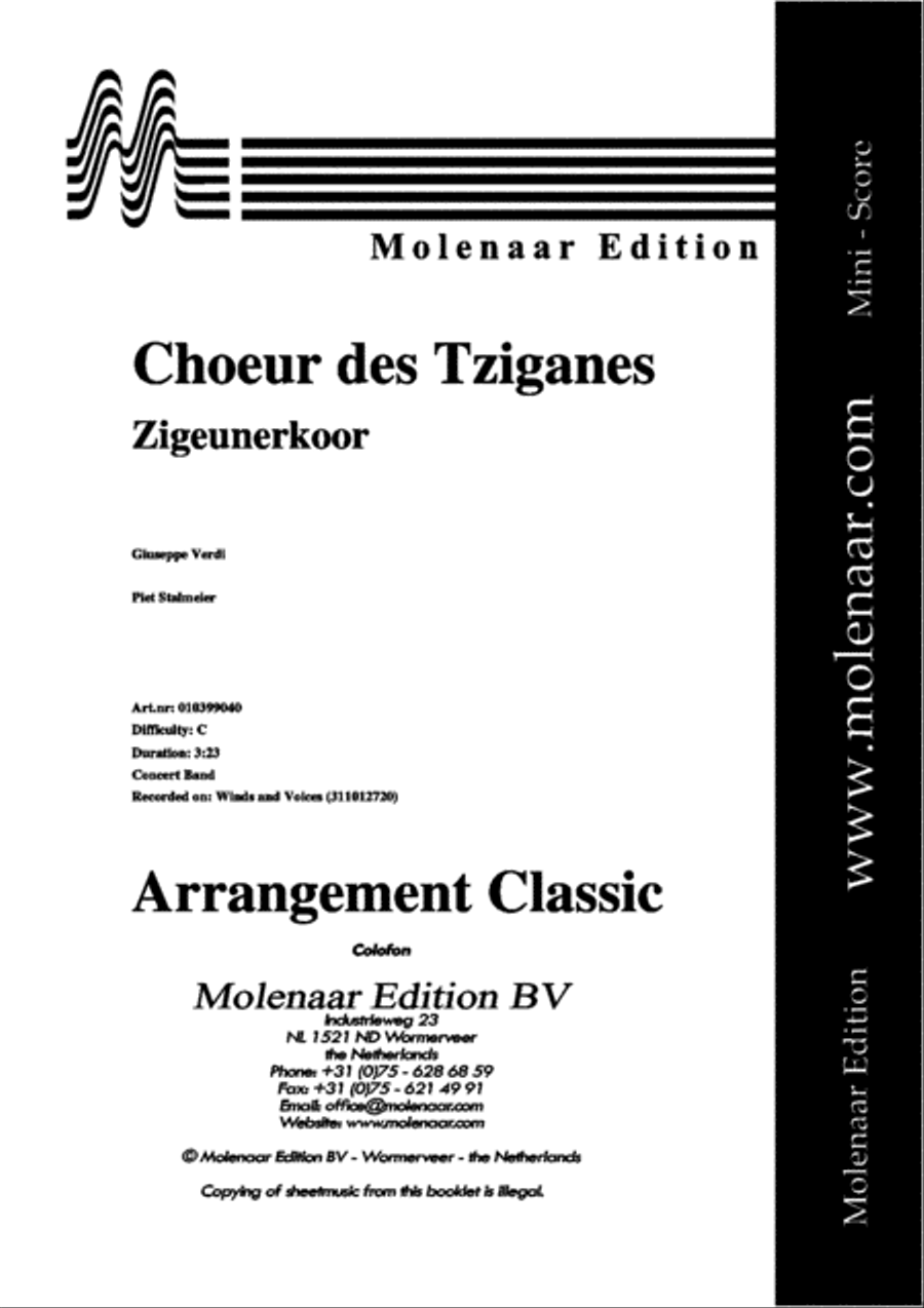 Choeur des Tziganes 4-Part scores gallery preview page 2
