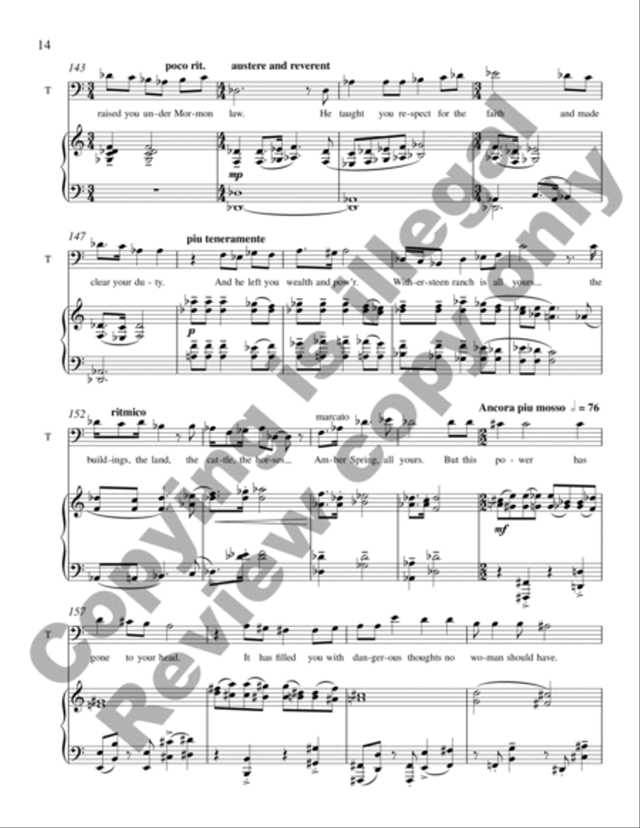 Riders of the Purple Sage Men's Choir scores gallery preview page 20