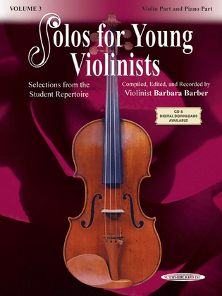 Book cover for Solos for Young Violinists, Volume 3