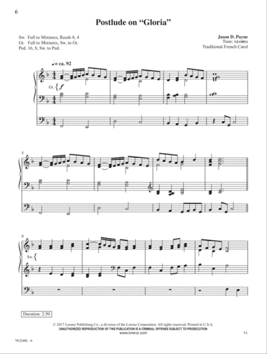Yuletide Joy Organ Solo scores gallery preview page 3