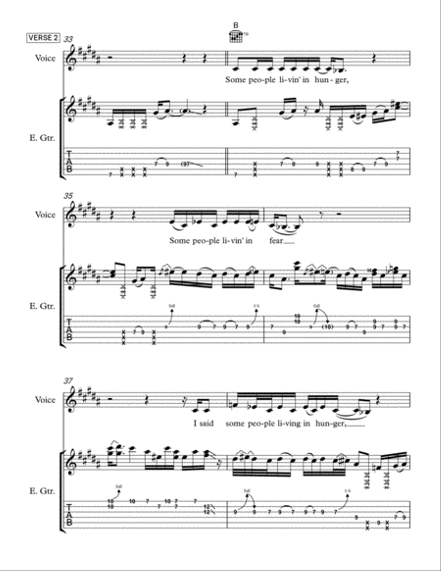 Vision of St. Mary Electric Guitar scores gallery preview page 6