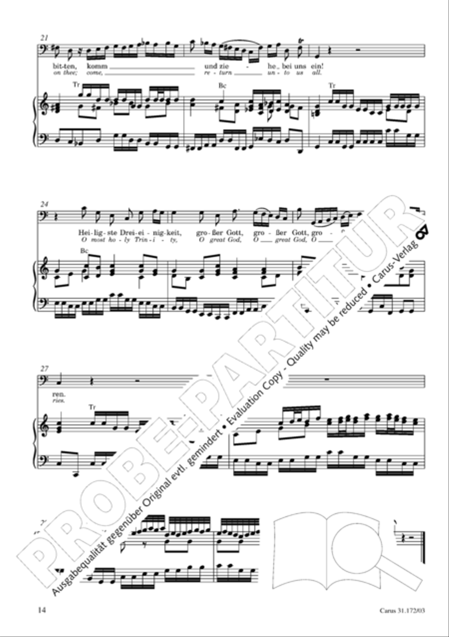 Sound forth, now with singing (Erschallet, ihr Lieder) 4-Part scores gallery preview page 15