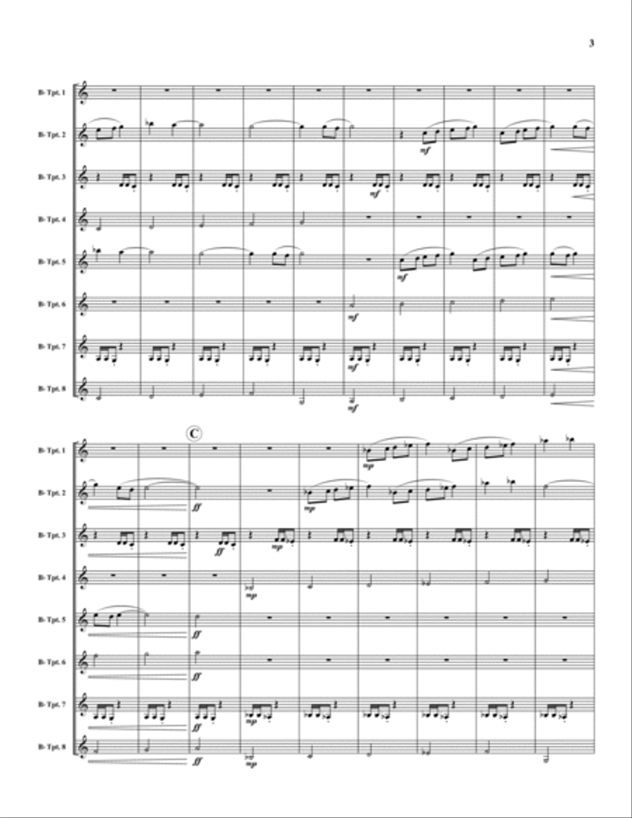 Table for Eight Large Ensemble scores gallery preview page 3