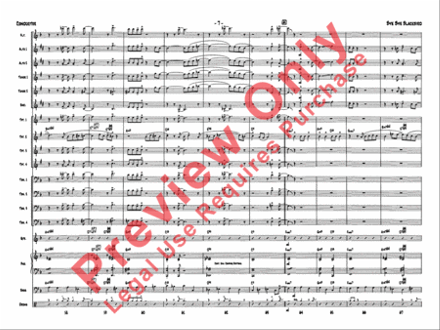 Bye Bye Blackbird Jazz Ensemble scores gallery preview page 11