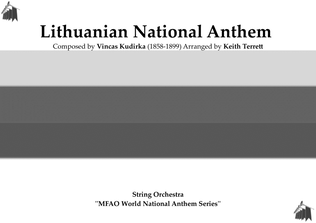 Lithuanian National Anthem for String Orchestra (MFAO World National Anthem Series)