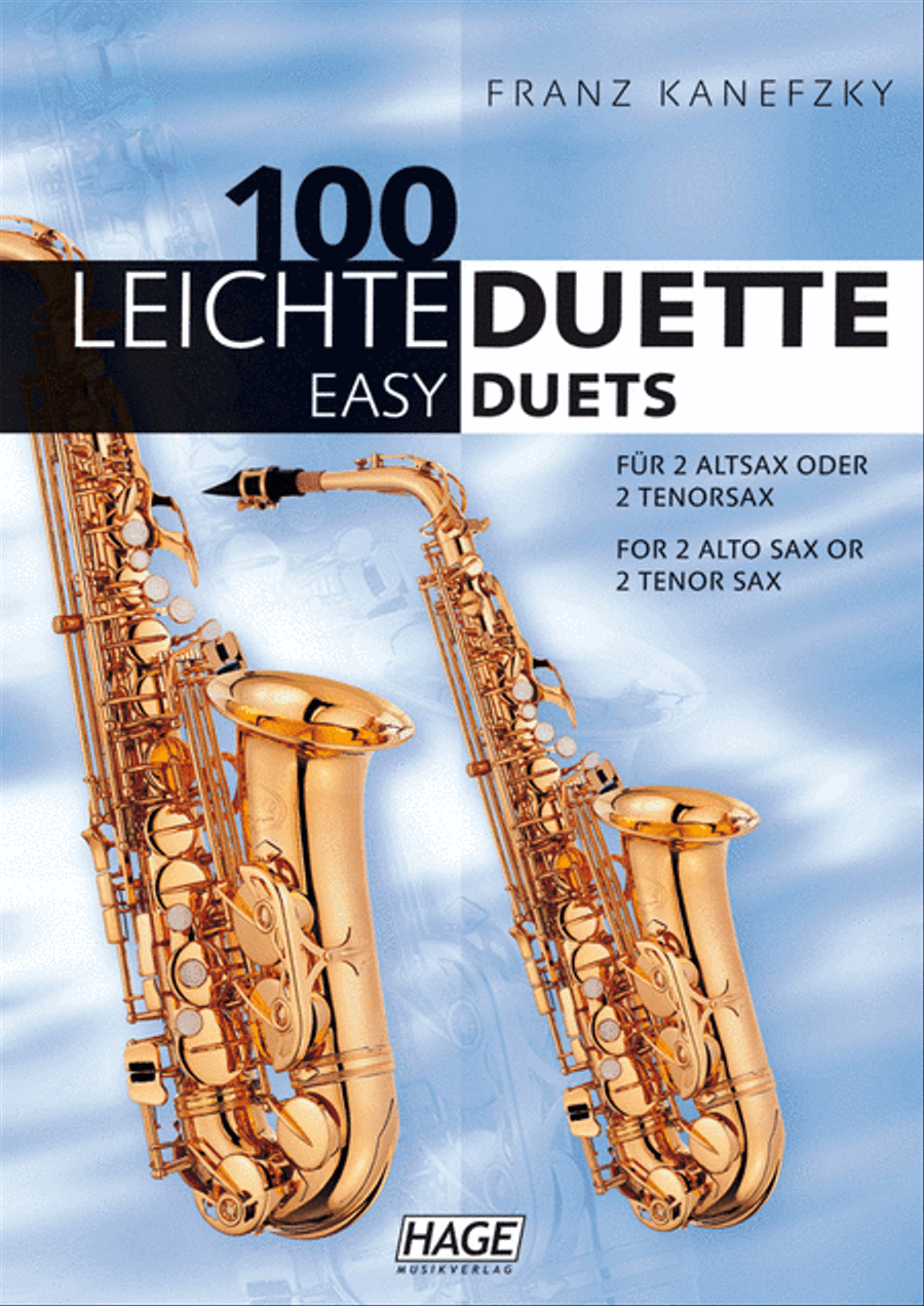 100 Leichte Duette für 2 Saxophone Woodwind Duet scores gallery preview page 1