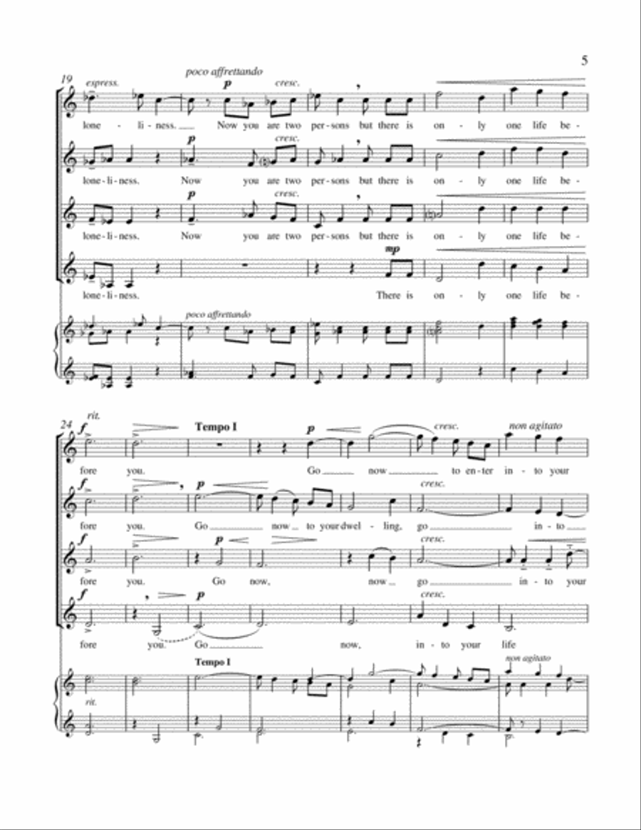 Now You Will Feel No Rain SSAA scores gallery preview page 4