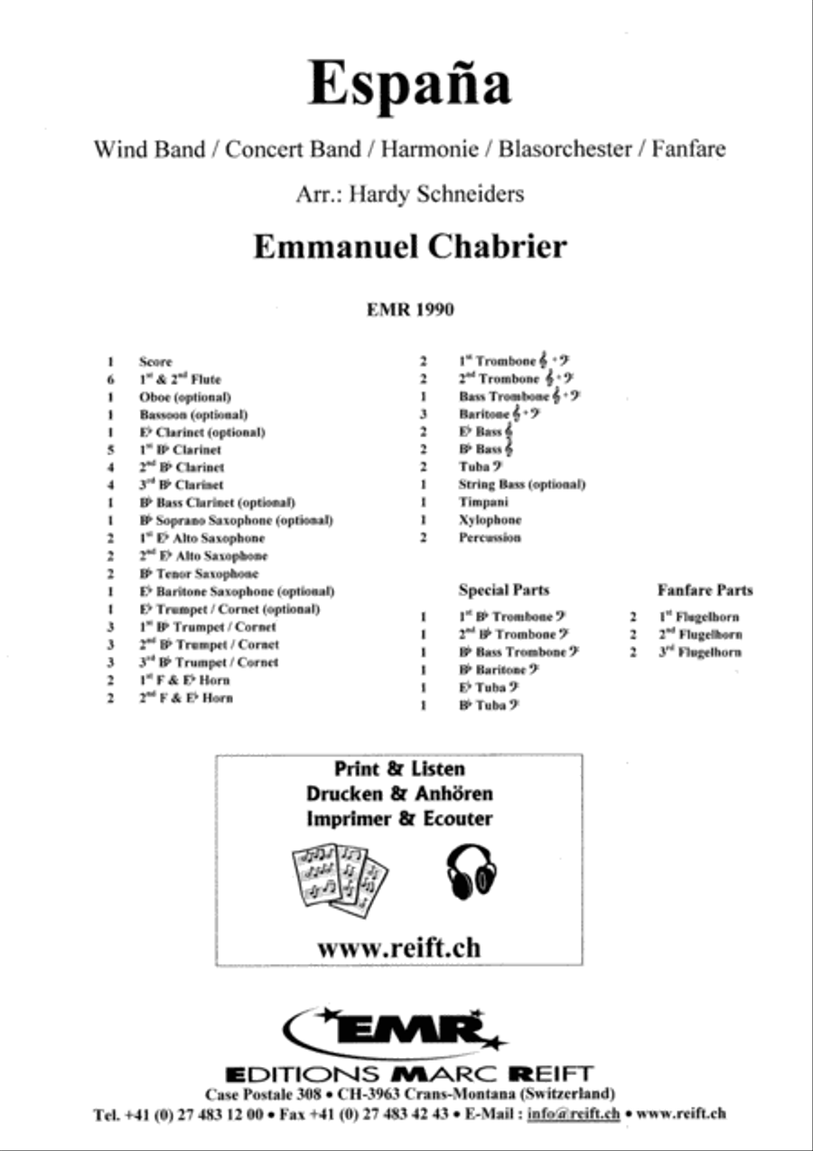 Espana Concert Band scores gallery preview page 2