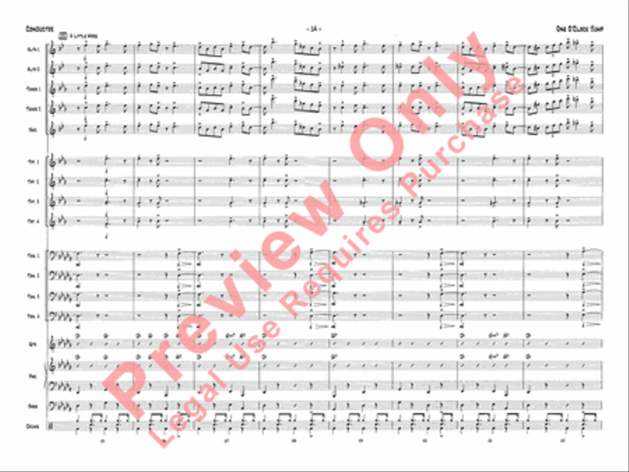One O'Clock Jump Jazz Ensemble scores gallery preview page 17