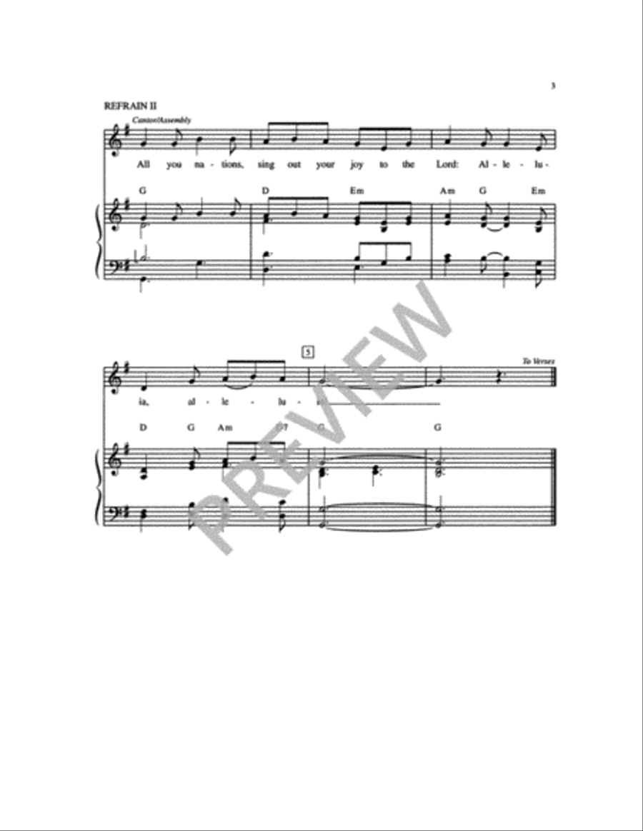 All You Nations All You Nations 4-Part scores gallery preview page 5