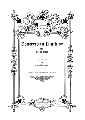 Book cover for Marcello - Oboe Concerto in D minor for Piano solo