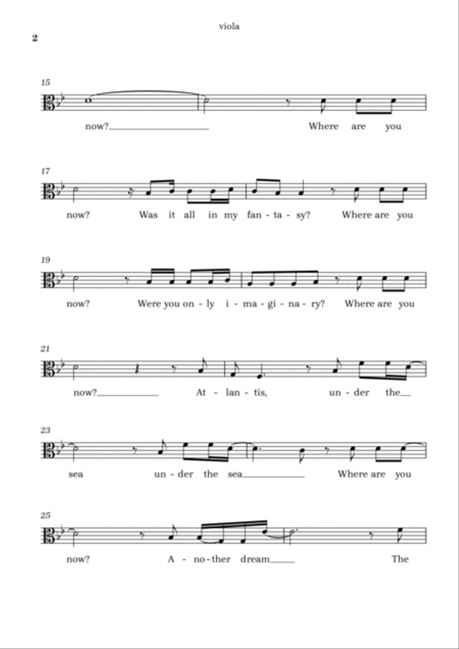 Faded Faded Viola Solo scores gallery preview page 2