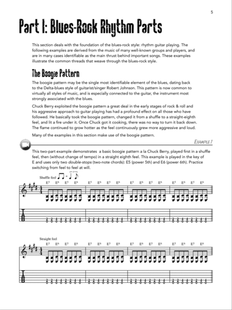 Real Blues-Rock Guitar Electric Guitar scores gallery preview page 6