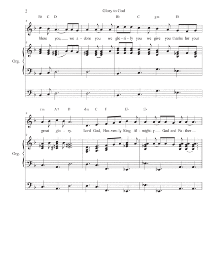Glory to God in the Highest Praise scores gallery preview page 2