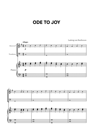 Beethoven - Ode to Joy for French Horn, Trombone and Piano