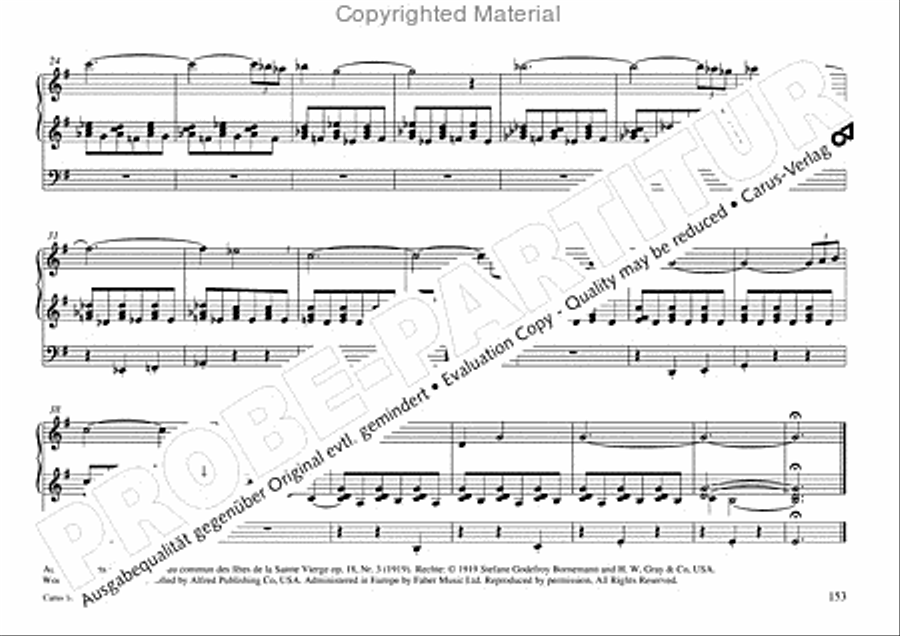 Freiburger Orgelbuch: Stammteil Organ Solo scores gallery preview page 154