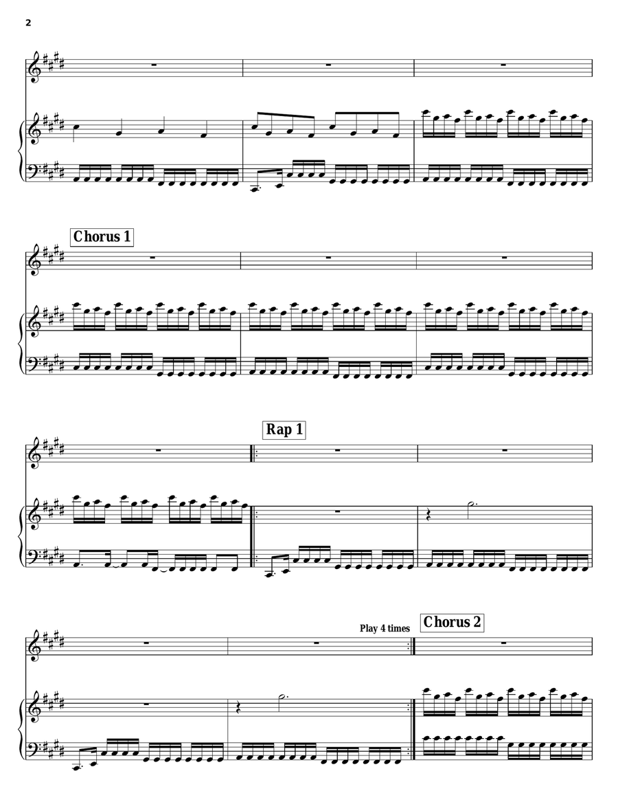 An Open Letter To NYC Piano, Vocal, Guitar scores gallery preview page 2