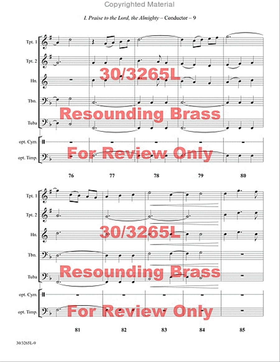Resounding Brass Brass Quintet scores gallery preview page 10